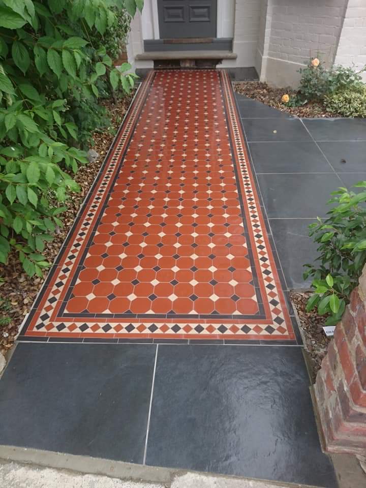 Victorian tiling pathway
